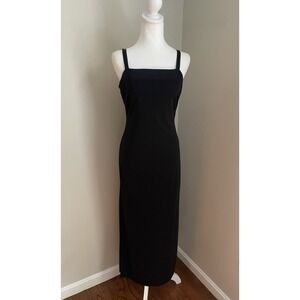 VTG‎ 90's City Triangles Dress 5 Black Square Neck Whimsigoth Dark Romantic Y2K
